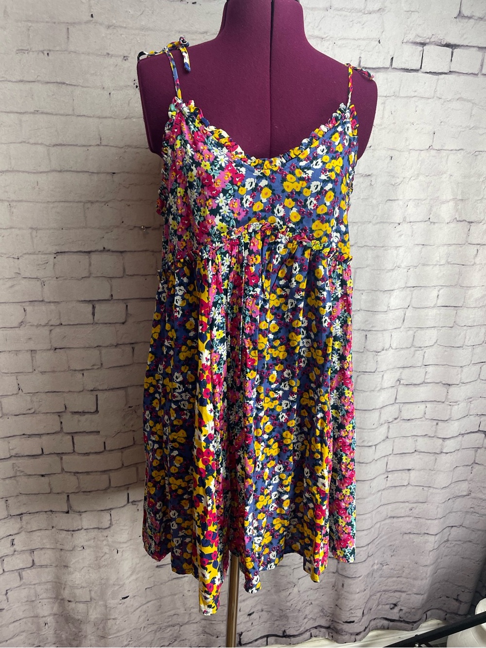 Patrons of peace Malibu mix ditzy floral babydoll dress